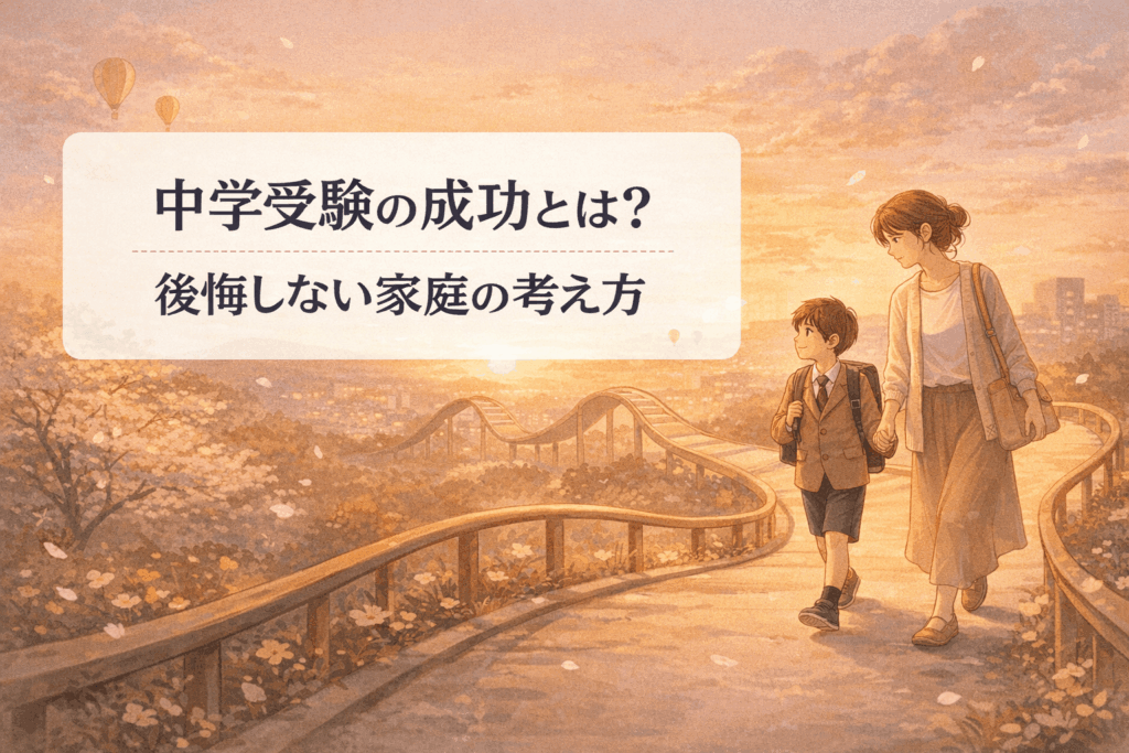 中学受験の成功とは何か 我が家が大切にしていた受験の考え方